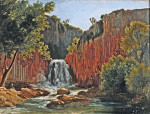 ₴ Картина пейзаж художника от 186 грн.: Пейзаж с водопадом