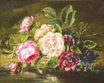 ₴ Репродукция картины натюрморт от 193 грн.: Розы на берегу реки