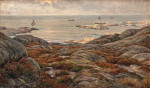  ₴ Картина морской пейзаж художника от 154 грн.: Вид побережья