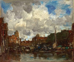 ₴ Картина городской пейзаж художника от 200 грн.: Голландский портовый город