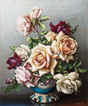 ₴ Картина натюрморт художницы от 180 грн.: Букет роз