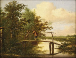 ₴ Картина пейзаж известного художника от 191 грн.: Речной пейзаж