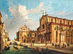 ₴ Картина городской пейзаж художника от 181 грн.: Венеция, Кампо Санти Джованни и Паоло