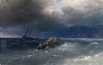 ₴ Картина морской пейзаж известного художника от 158 грн.: Шторм над Черным морем