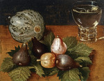 ₴ Картина натюрморт известного художника от 247 грн.: Дыня, инжир и бокал белого вина