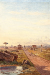 ₴ Картина пейзаж художника от 168 грн.: Аппиева дорога