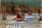 ₴ Картина пейзаж художника от 168 грн.: Зимний вечер