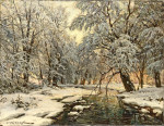 ₴ Картина пейзаж художника от 247 грн.: Зима в лесу