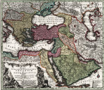 ₴ Древние карты высокого разрешения от 356 грн.: Турецкое влияние в Европе, Азии и Африке