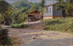 ₴ Картина пейзаж известного художника от 158 грн.: Дом у дороги