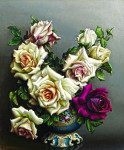 ₴ Картина натюрморт художника от 180 грн.: Букет роз в вазе