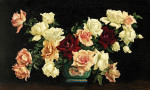 ₴ Репродукція натюрморт від 198 грн.: Троянди у вазі