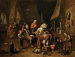 ₴ Картина бытового жанра художника от 186 грн.: Врач в своем кабинете