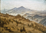 ₴ Картина пейзаж известного художника от 236 грн: Горы в поднимающемся тумане