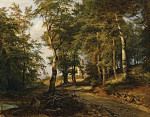 ₴ Картина пейзаж художника от 191 грн.: Часовня в лесу