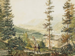 ₴ Репродукция пейзаж от 317 грн.: Альпы Хойснрад возле Ишля