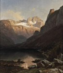 ₴ Картина пейзаж художника от 172 грн.: Вид на озеро Гозау