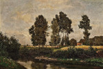 ₴ Картина пейзаж художника от 168 грн.: Пейзаж с фермой