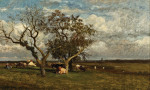 ₴ Картина пейзаж художника от 154 грн.: Пейзаж с коровами