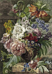 ₴ Картина натюрморт художника от 158 грн.: Цветы в скульптурной вазе