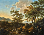 ₴ Картина пейзаж художника от 158 грн.: Итальянский пейзаж с овцами