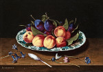₴ Картина натюрморт известного художника от 177 грн.: Нектарины и сливы в блюде Ван Ли