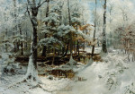 ₴ Картина пейзаж художника от 177 грн.: Тихая зима днем