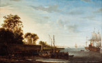 ₴ Картина морской пейзаж художника от 154 грн.: Участок побережья у Зейдерзее