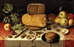 ₴ Репродукция натюрморт от 211 грн.: Натюрморт с фруктами, орехами и сыром