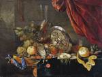 ₴ Репродукція натюрморт від 317 грн.: Чудовий натюрморт з фруктами та фужерами