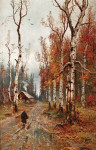 ₴ Репродукция пейзаж от 165 грн.: Осенний лес