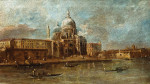 ₴ Репродукция городской пейзаж от 238 грн.: Санта-Мария-делла-Салюте в Венеции