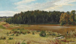 ₴ Картина пейзаж відомого художника від 151 грн.: На березі річки