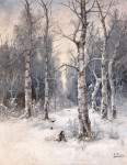 ₴ Картина пейзаж художника от 191 грн.: Зимние березы