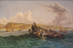₴ Картина морской пейзаж художника от 168 грн.: Высадка британских поселенцев в 1820 году в заливе Алгоа