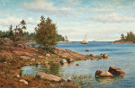 ₴ Картина морской пейзаж художника от 163 грн.: Вид на архипелаг