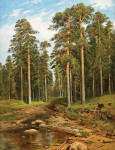 ₴ Картина пейзаж художника от 195 грн.: Лесной ручей