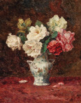 ₴ Картина натюрморт художника от 183 грн.: Розы в фарфоровой вазе