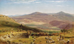 ₴ Репродукция пейзаж от 293 грн.: Амфитеатр Тускулум и горы Альбано, Рим