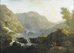 ₴ Картина пейзаж відомого художника від 181 грн: Каскади водоспадів в Тіволі