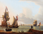 ⚓Картіна морський пейзаж відомого художника від 186 грн.: Прибережний мотівГолландскіе кораблі біля узбережжя