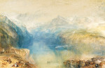 ₴ Репродукція краєвид від 277 грн.: Озеро Люцерн від Бруннен