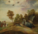 Картина бытового жанра известного художника от 235 грн.: Соколиная охота