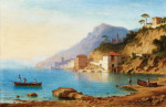 ₴ Картина морской пейзаж художника от 179 грн.: Вид на побережье Амальфи