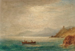 ₴ Картина морской пейзаж художника от 184 грн.: Южно-итальянское побережье с рыбаками в утреннем свете