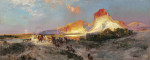 ₴ Картина пейзаж известного художника от 146 грн.: Скалы Грин Ривер, Вайоминг