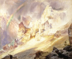 ₴ Картина пейзаж известного художника от 180 грн.: Радуга над Большим каньоном Йеллоустона