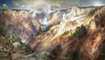 ₴ Картина пейзаж известного художника от 196 грн.: Большой каньон Йеллоустоуна