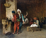 ₴ Картина бытового жанра известного художника от 225 грн.: Кафе в Каире