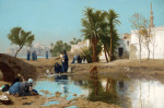 ₴ Картина пейзаж известного художника от 184 грн.: Женщины-феллахи, набирающие воду